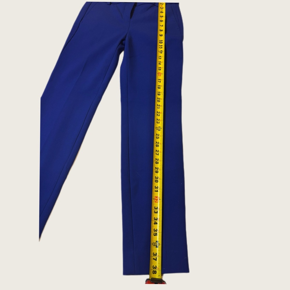 J.Crew NWT G9062 Bright Royal Blue Straight Leg Cropped Pants 2T - Picture 8 of 9